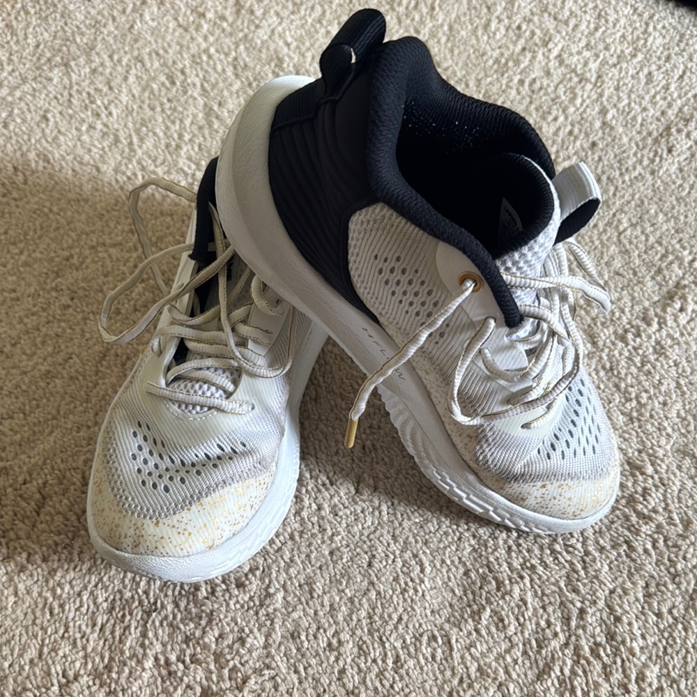 White and Black Athletic Sneakers